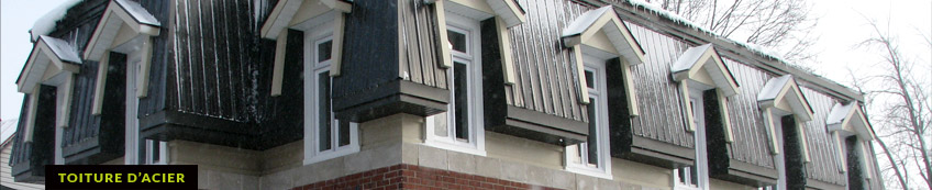 Toiture d'acier